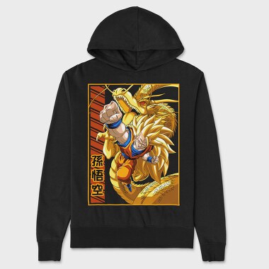 Son Goku Power 2, Hanorac Oversize Barbati (Unisex)
