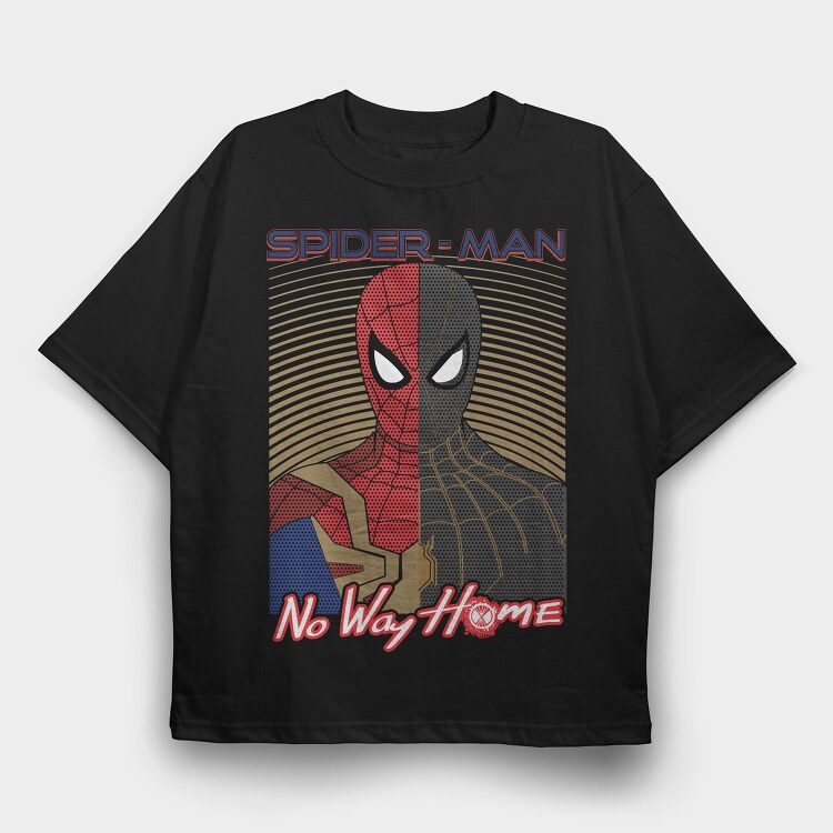 Spiderman No Way Home, Tricou Oversize Barbati (Unisex)