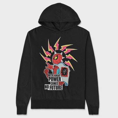 Spiderman Power Future, Hanorac Oversize Barbati (Unisex)