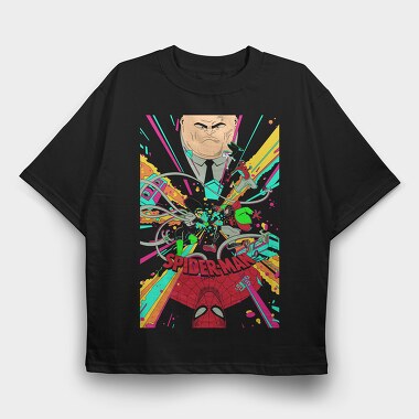 Spiderman Splash 2, Tricou Oversize Barbati (Unisex)