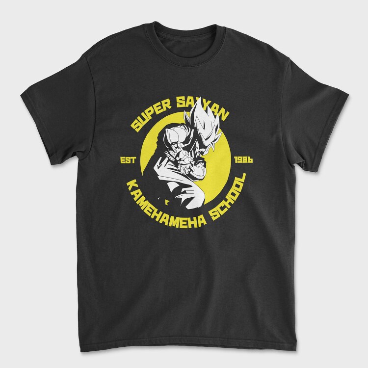 Super Saiyan School, Tricou Barbati (Unisex)