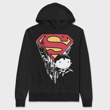 Superman Distressed, Hanorac Oversize Barbati (Unisex)