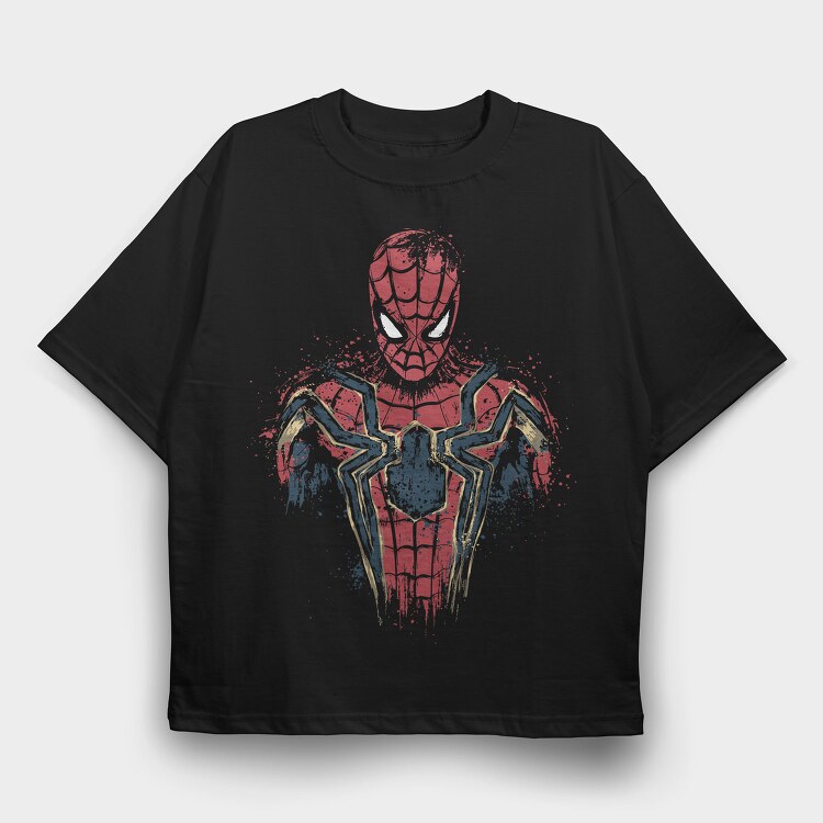 Spiderman Splash, Tricou Oversize Barbati (Unisex)