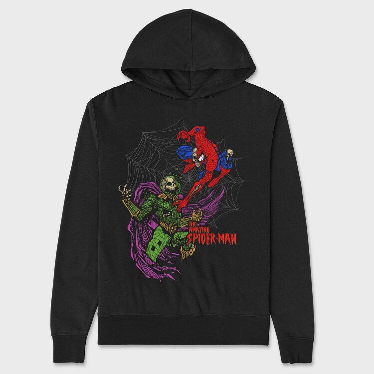 Spiderman Web Art, Hanorac Oversize Barbati (Unisex)