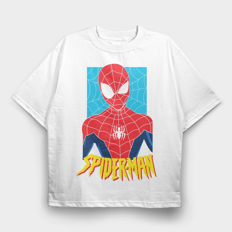 Spiderman Web Crawl 1, Tricou Oversize Barbati (Unisex)