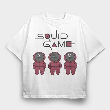 Squid Game Squad, Tricou Oversize Barbati (Unisex)