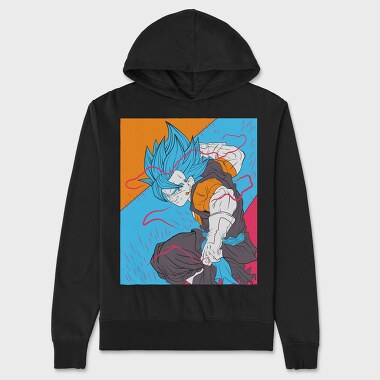 Super Saiyan Blue, Hanorac Oversize Barbati (Unisex)