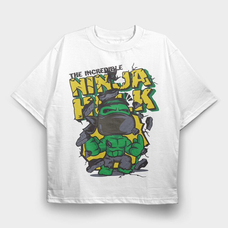 The Incredible Ninja Hulk, Tricou Oversize Barbati (Unisex)