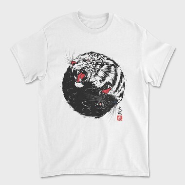 Tiger Roar Yin Yang, Tricou Barbati (Unisex)