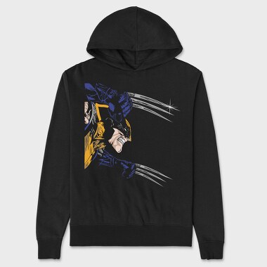 Wolverine Claws Out, Hanorac Oversize Barbati (Unisex)
