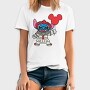 Stitch Clown Balloon, Tricou Barbati (Unisex)