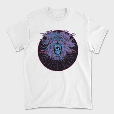 Lion Vaporwave, Tricou Barbati (Unisex)