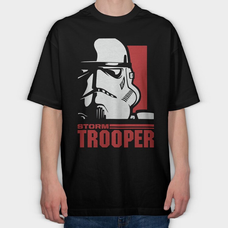 Stormtrooper Red, Tricou Oversize Barbati (Unisex)