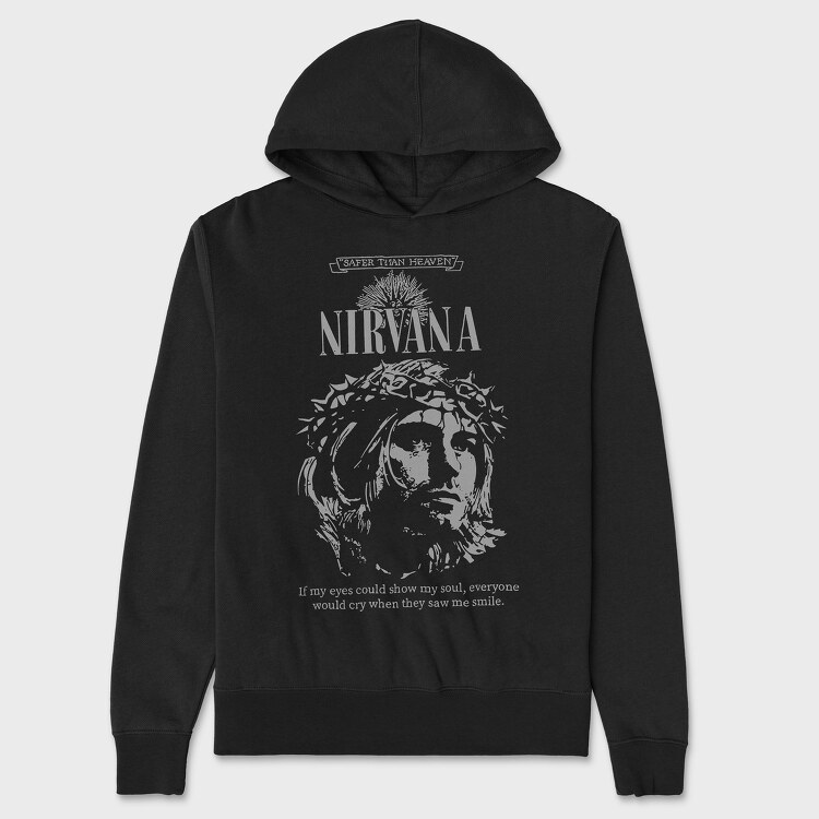 Nirvana, Hanorac Oversize Barbati (Unisex)