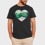 Heart Mountain Split, Tricou Barbati (Unisex)