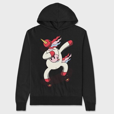 Hanorac Barbati (Unisex), Dabbing Skater Unicorn