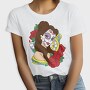 Sugar Skull Rose Clock, Tricou Femei
