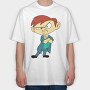 Angry Boy, Tricou Oversize Barbati (Unisex)