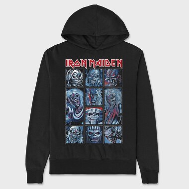 Iron Maiden, Hanorac Oversize Barbati (Unisex)