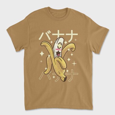 Tricou Barbati (Unisex), Banana Crazy Kawaii