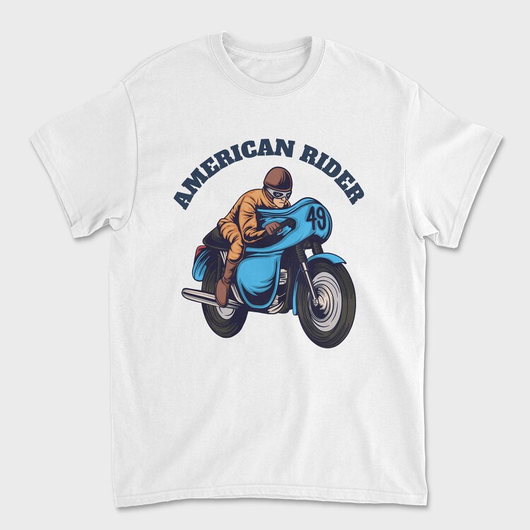 American Rider, Tricou Barbati (Unisex)