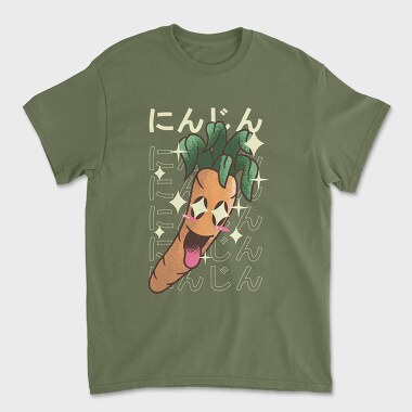 Tricou Barbati (Unisex), carrot crazy kawaii