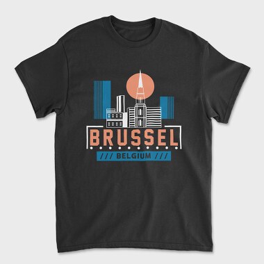 Brussel, Tricou Barbati (Unisex)