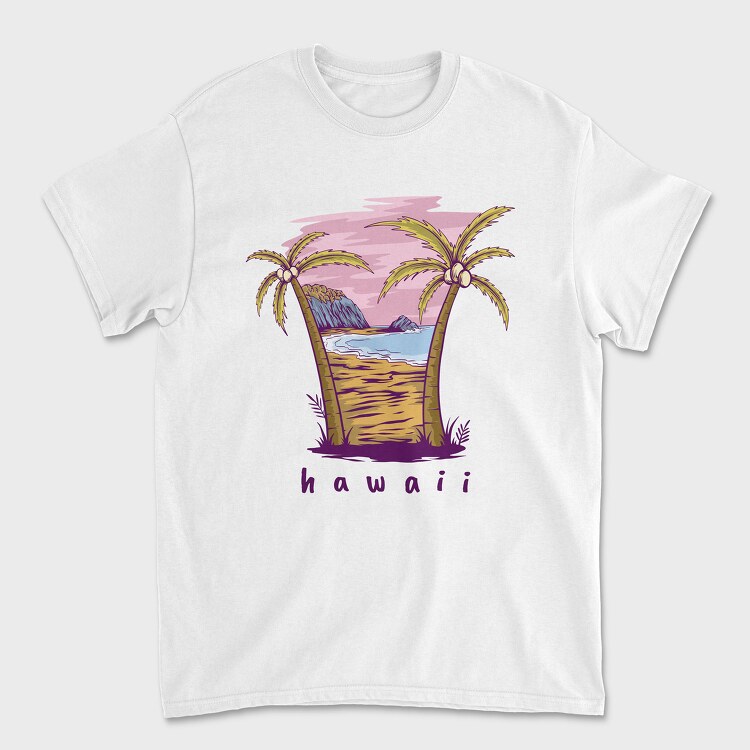 Hawaii, Tricou Barbati (Unisex)