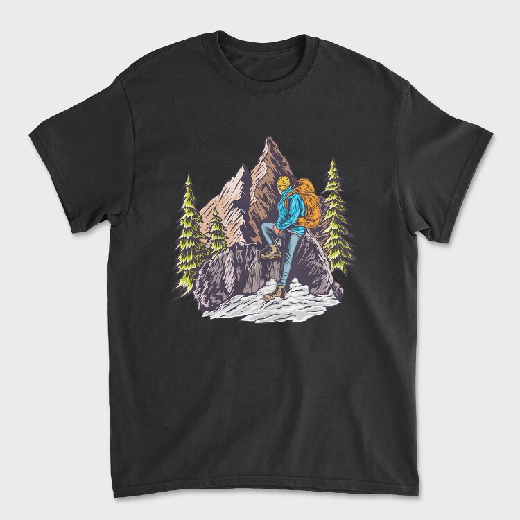 Hike More, Tricou Barbati (Unisex)