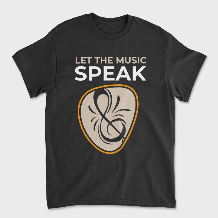 Let the Music Speak, Tricou Barbati (Unisex)