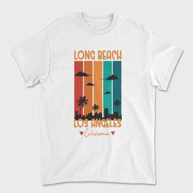 Long Beach, Tricou Barbati (Unisex)