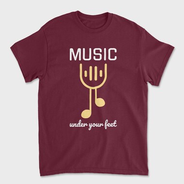 Music Under Your Feet, Tricou Barbati (Unisex)