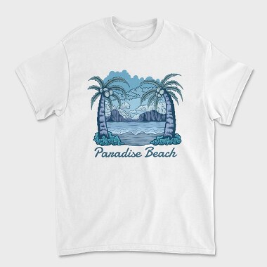 Paradise Beach, Tricou Barbati (Unisex)