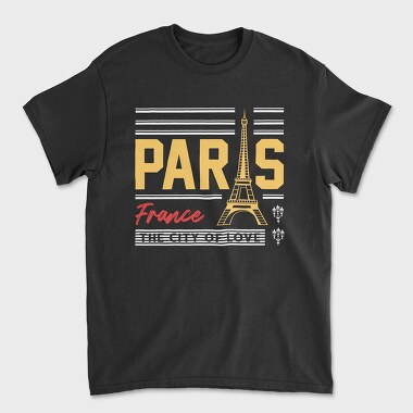 Paris, Tricou Barbati (Unisex)