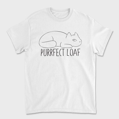 Purrfect Loaf, Tricou Barbati (Unisex)