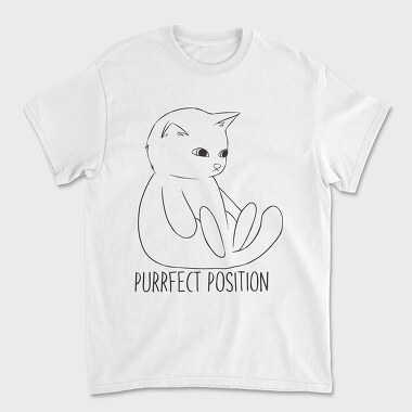 Purrfect Position, Tricou Barbati (Unisex)