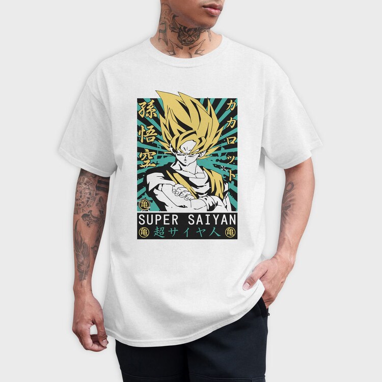 Super Saiyan Power 1, Tricou Barbati (Unisex)