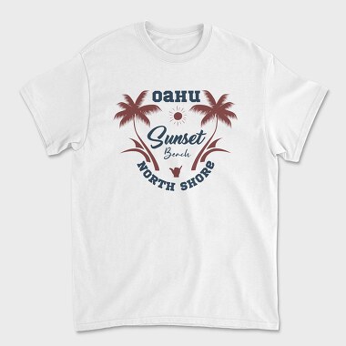 Sunset Beach, Tricou Barbati (Unisex)