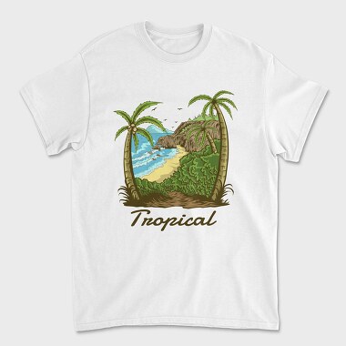 Tropical 2, Tricou Barbati (Unisex)