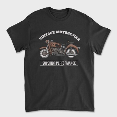 Vintage Motorcycle, Tricou Barbati (Unisex)