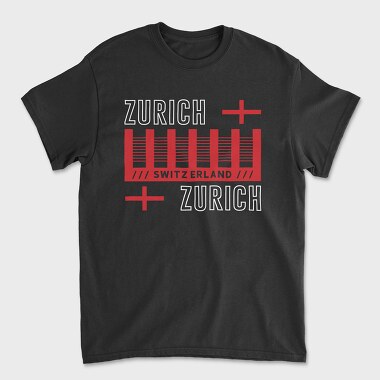 Zurich, Tricou Barbati (Unisex)