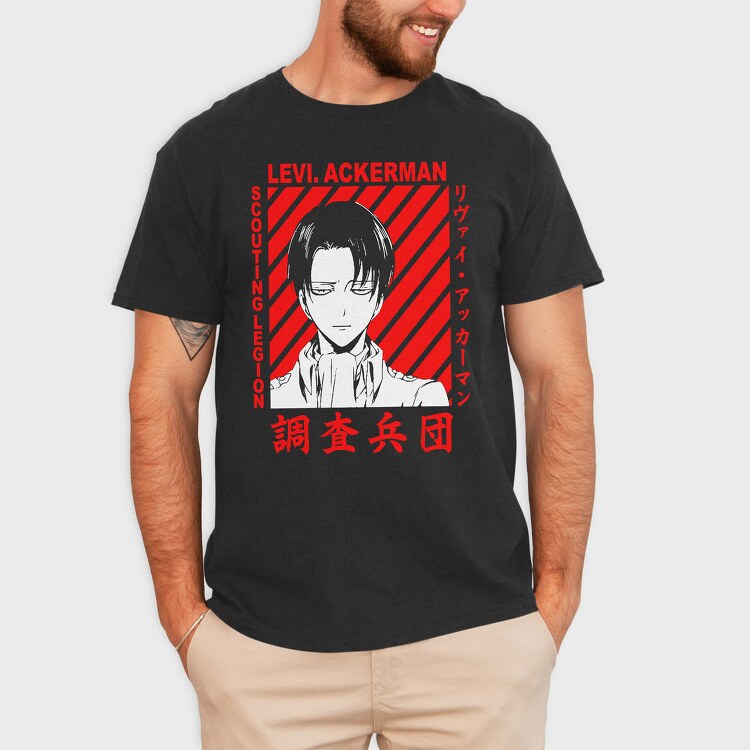 Levi Ackerman Scouting Legion, Tricou Barbati (Unisex)