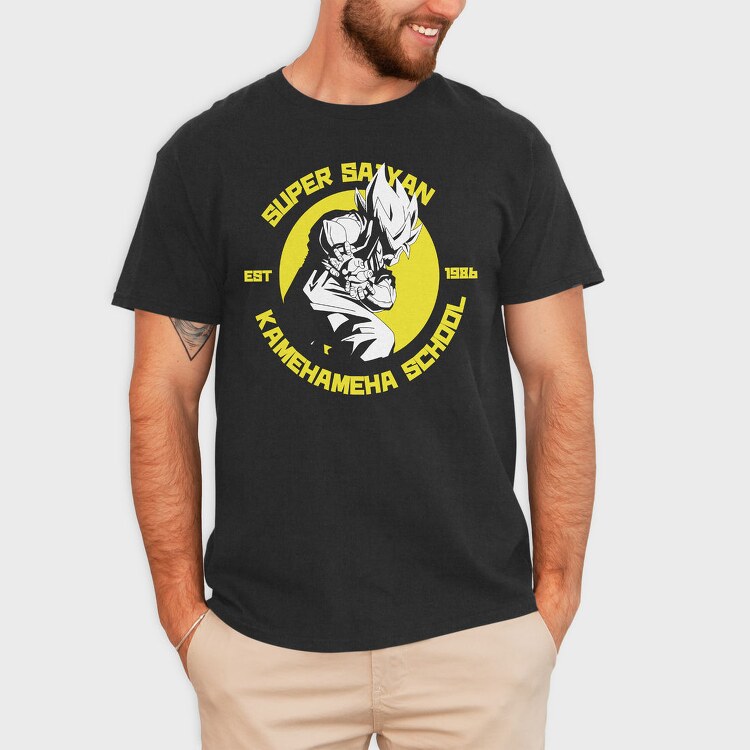 Super Saiyan School, Tricou Barbati (Unisex)