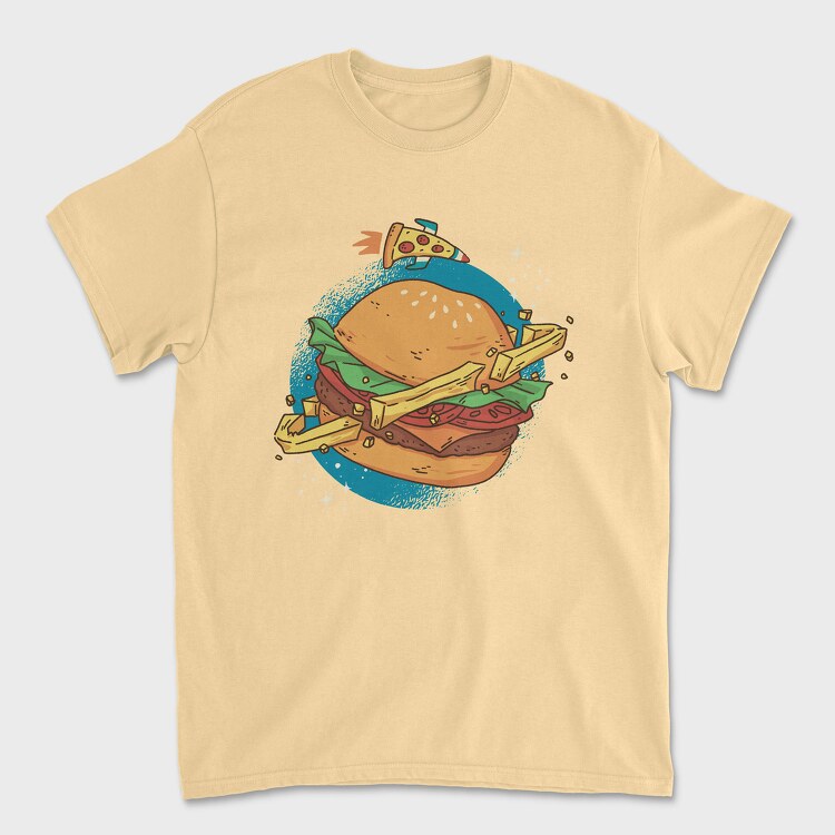 Burger Planet, Tricou Barbati (Unisex)