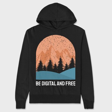 Be Digital and Free, Hanorac Oversize Barbati (Unisex)