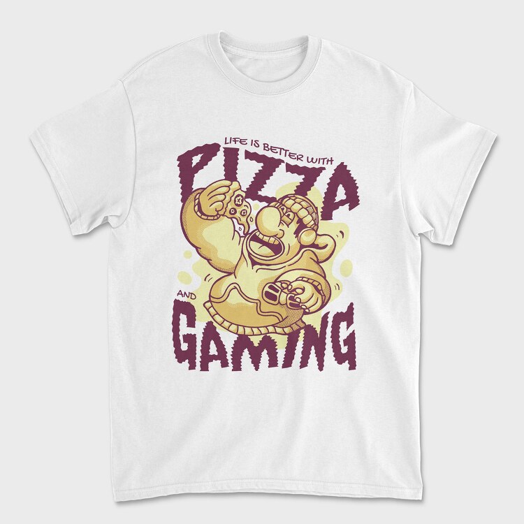 Pizza Guy Gaming, Tricou Barbati (Unisex)