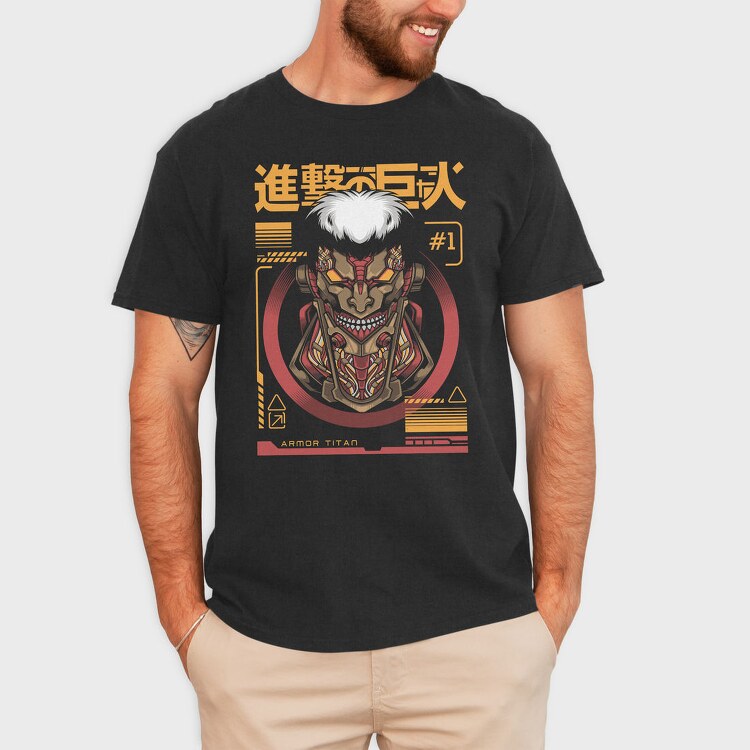 Attack On Titan Armor, Tricou Barbati (Unisex)