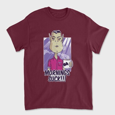 Tricou Barbati (Unisex), Mornings Suck Vampire