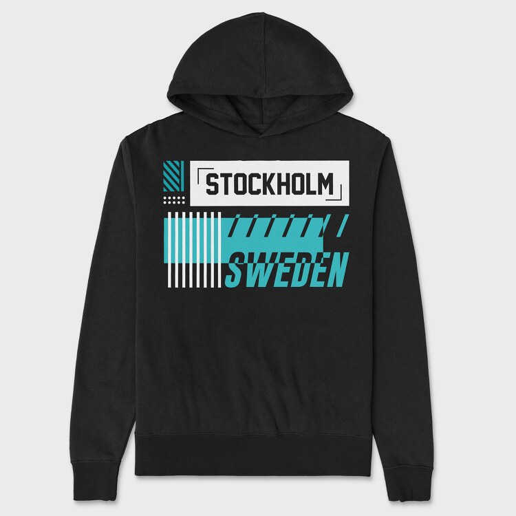 Stockholm, Hanorac Oversize Barbati (Unisex)