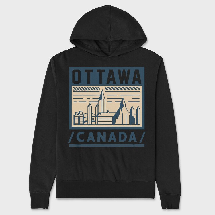 Ottawa, Hanorac Oversize Barbati (Unisex)